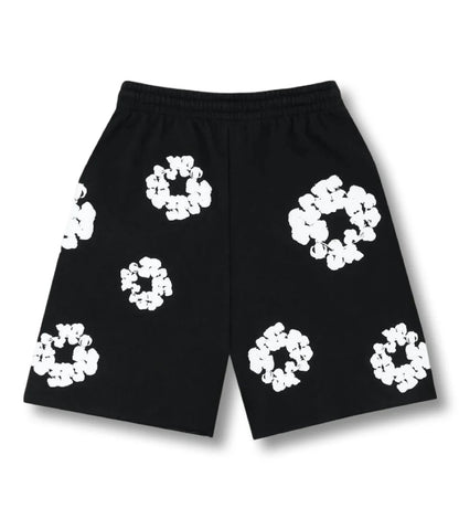 "Flower Shorts" Black